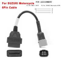 Cabos obd obd2 adapatadores Motos Honda Kawasaki Yamaha Suzuki Ducati