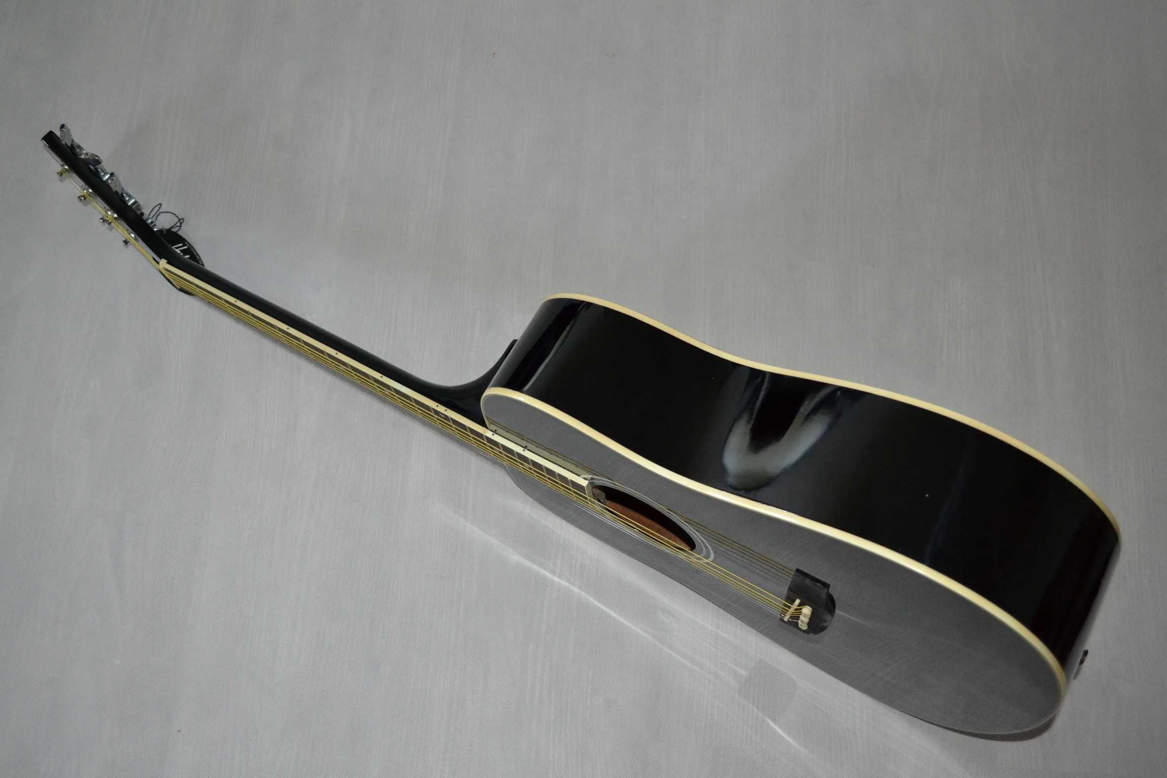 Harley Benton D-120 LH BK gitara akustyczna leworęczna -ustawiona!