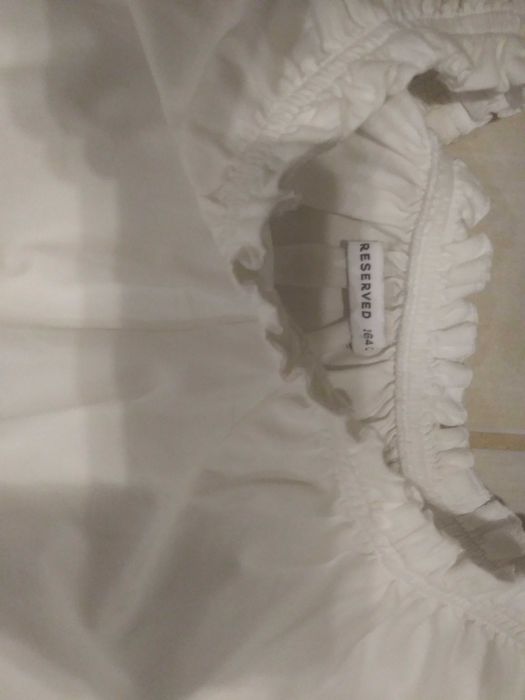 Biała Bluzeczka RESERVED. Rozm. 164 cm.