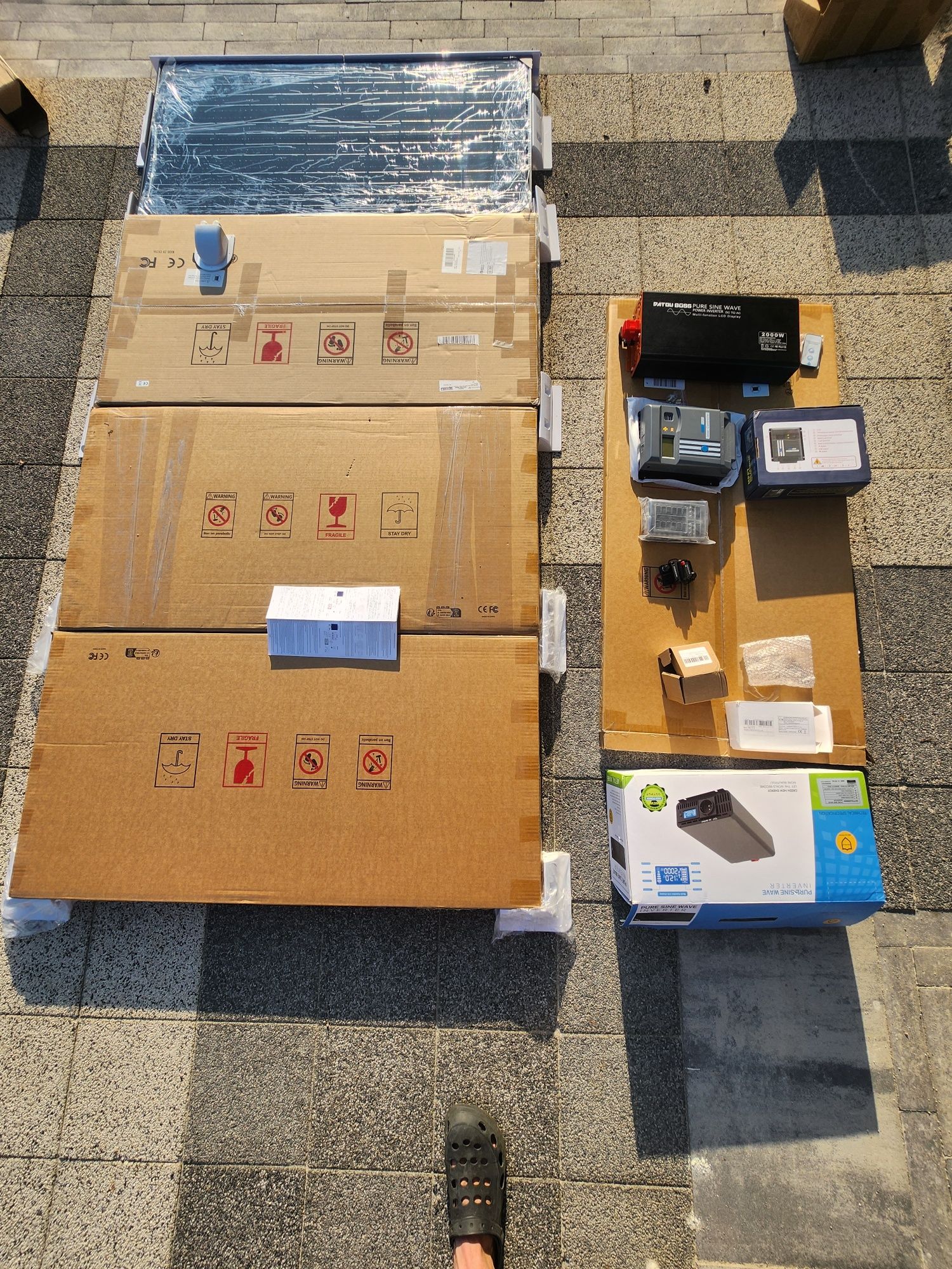 Zestaw solarny 600W panele fotowoltaiczne offgrid działka