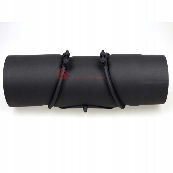 KOLANO KOMINOWE Φ 200 do pieca NASTAWNE Czarne – Blacha 2 mm