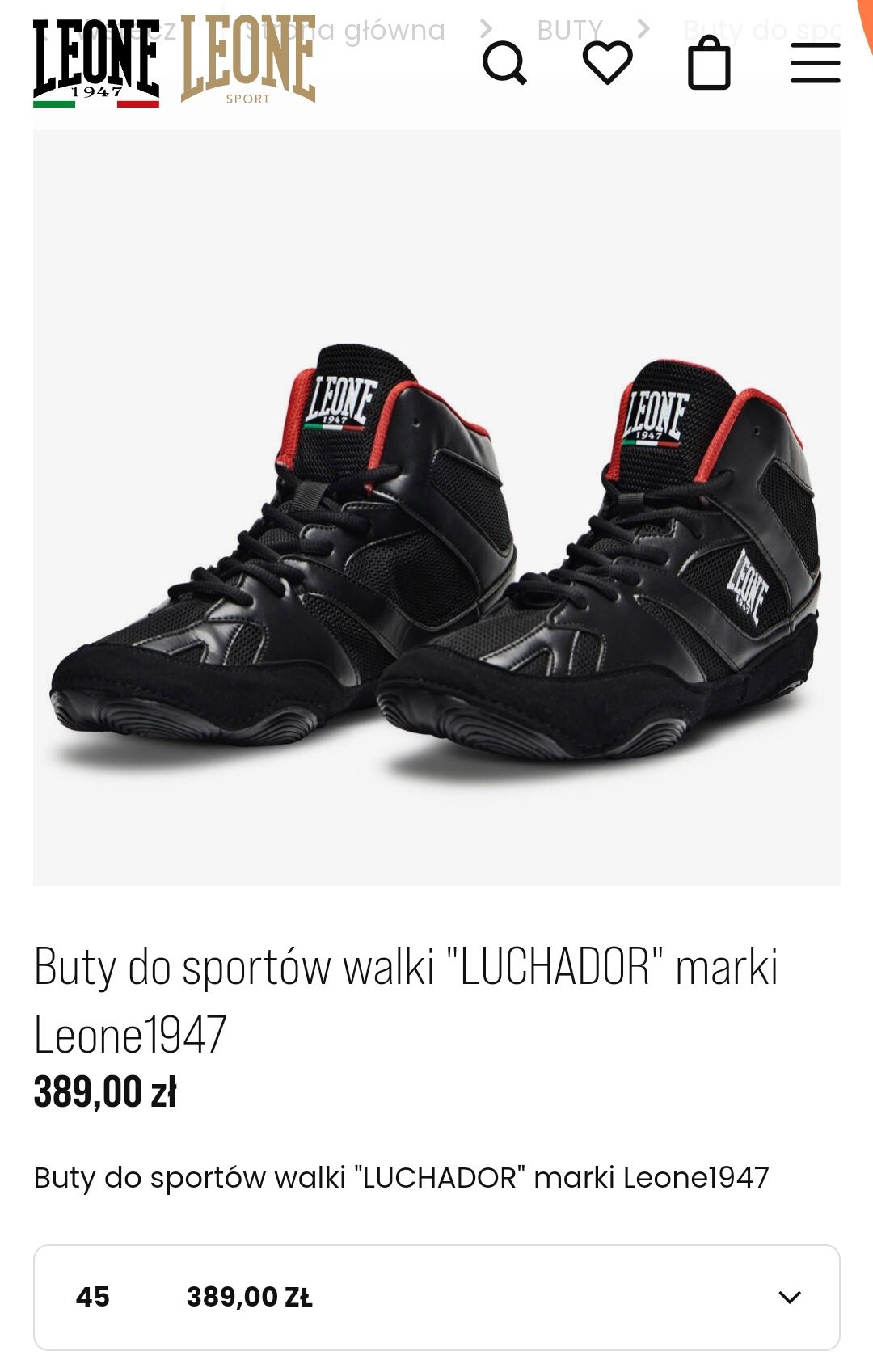 Buty do sportów walki Bokserskie 45 rozmiar Leone