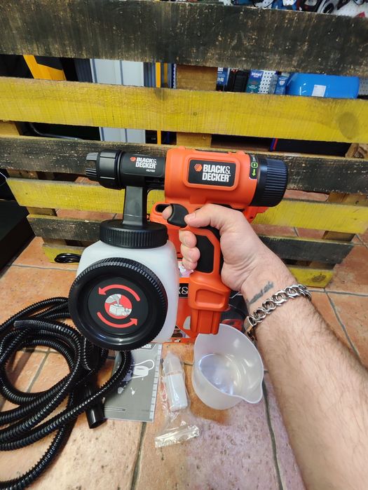 Краскопульт BLACK+DECKER HVLP400/компрессорный/гар2/Днепр/распылитель