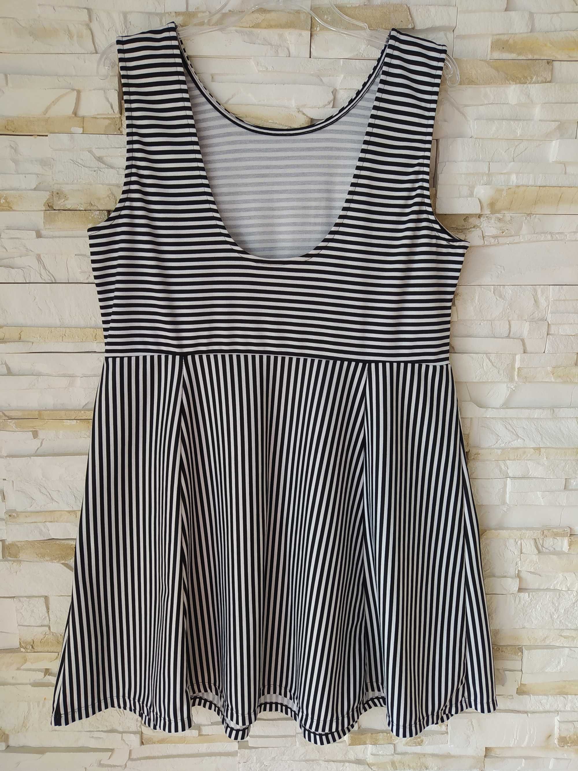 Sukienka letnia w paski H&M r.XL XXL