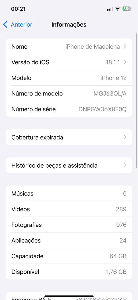 Iphone 12 64gb branco