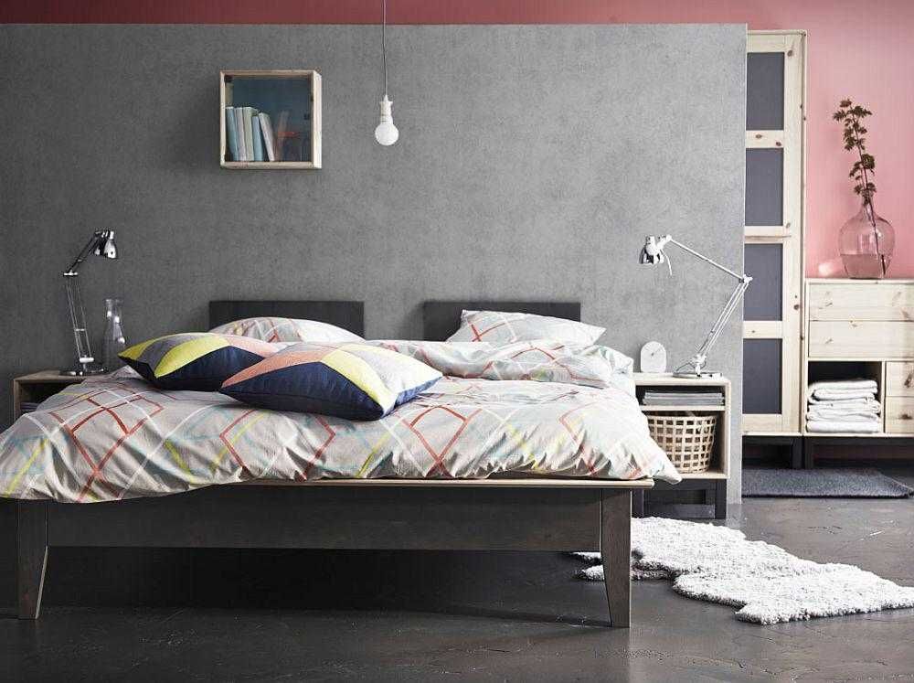 Ikea NORNÄS rama i dno łóżka - sosna/lite drewno - 140x200 - stan bdb