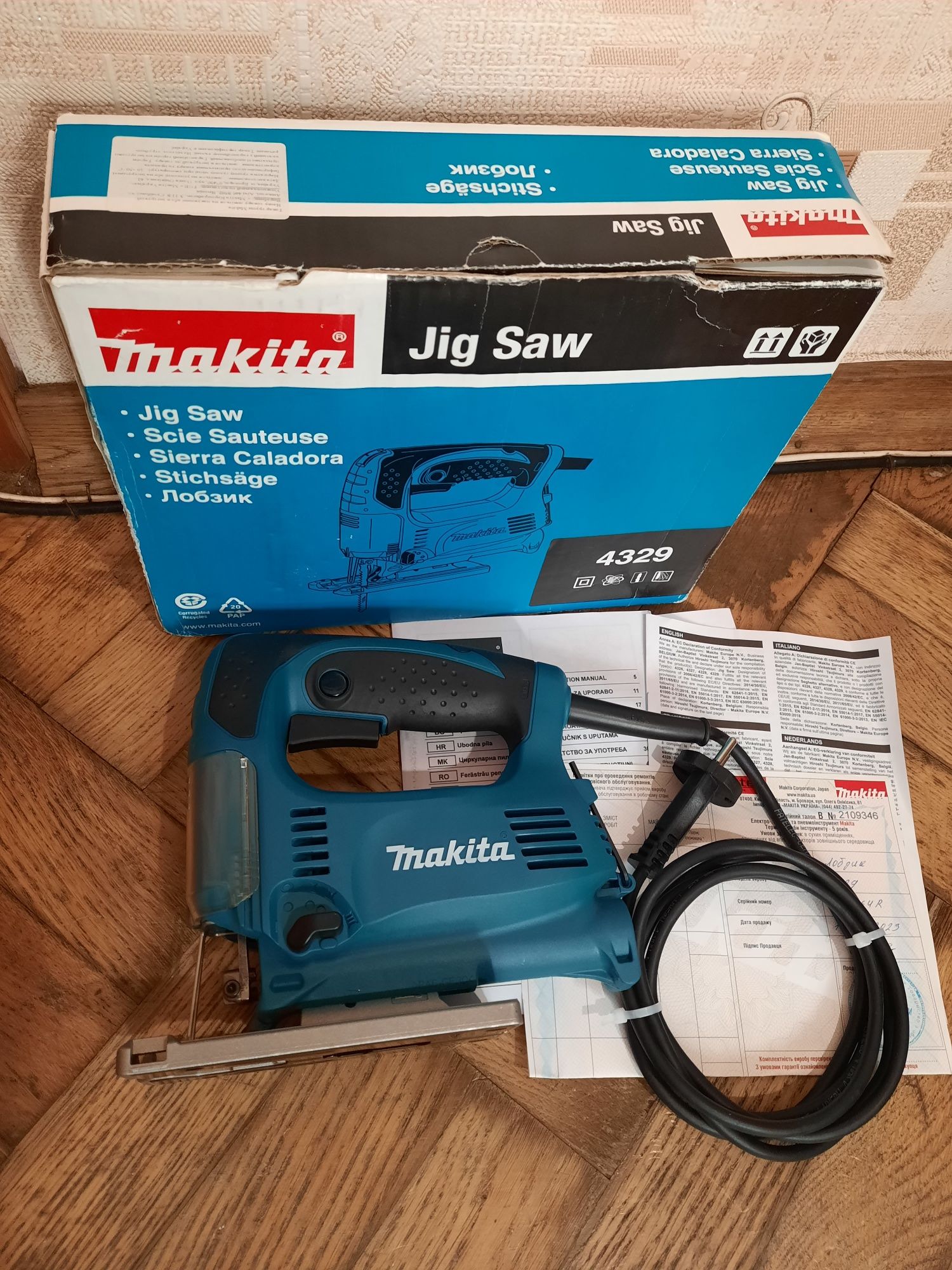 Стан нового,оригінал!!Лобзик Makita 4329,450вт