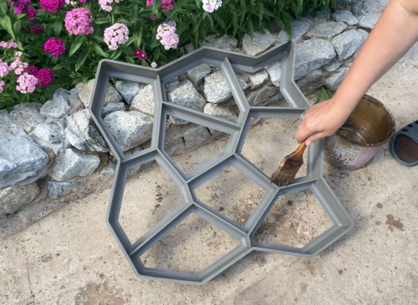 Форма и формы пластиковые для тротуарной плитки дорожки для сада дома