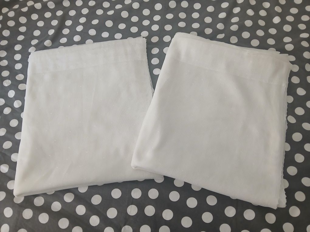 Conjunto de Cortinados brancos  do ikea
