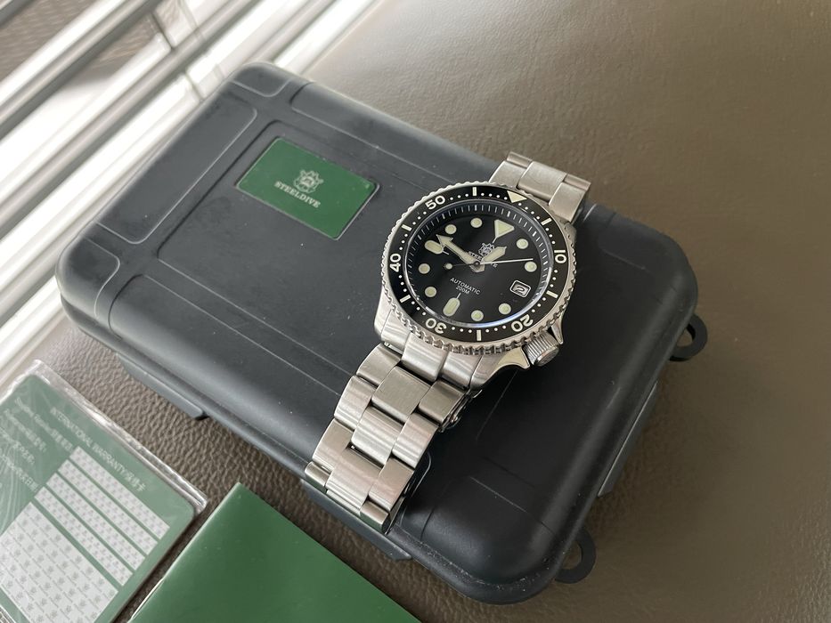 Zagarek diver Steeldive SKX007 nurek automat