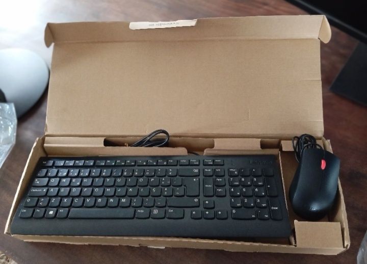 Teclado e monitor