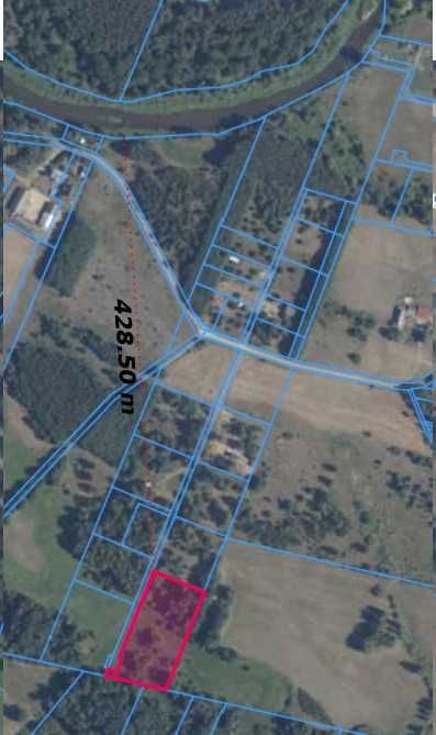 Działka nad rzeką Liwiec 5712 m2 warunki zabudowy, media