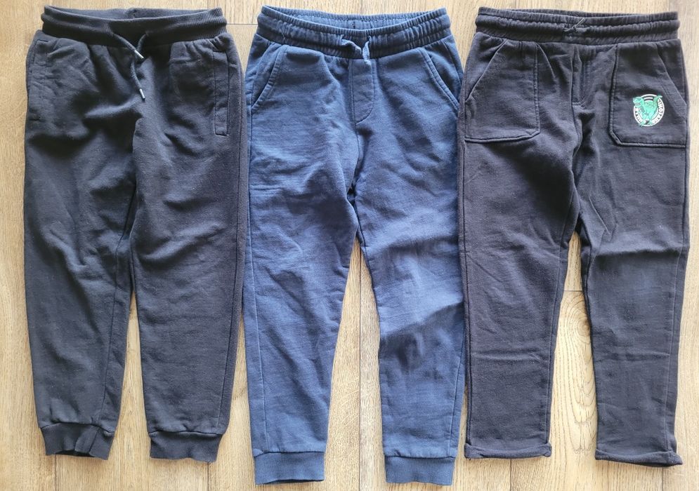 3 ocieplane spodnie dresowe little kids 110