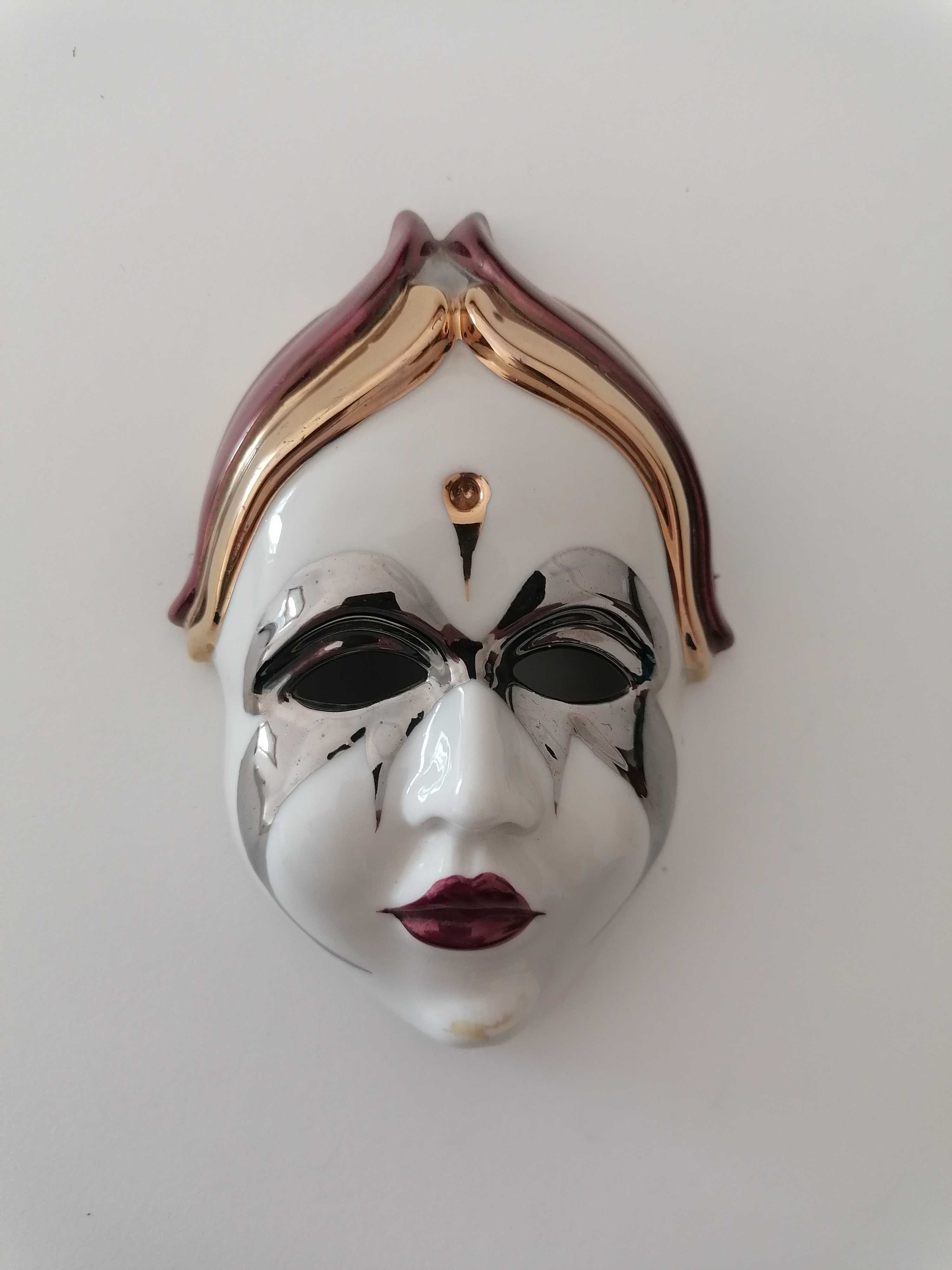 Máscara Veneziana de porcelana para pendurar