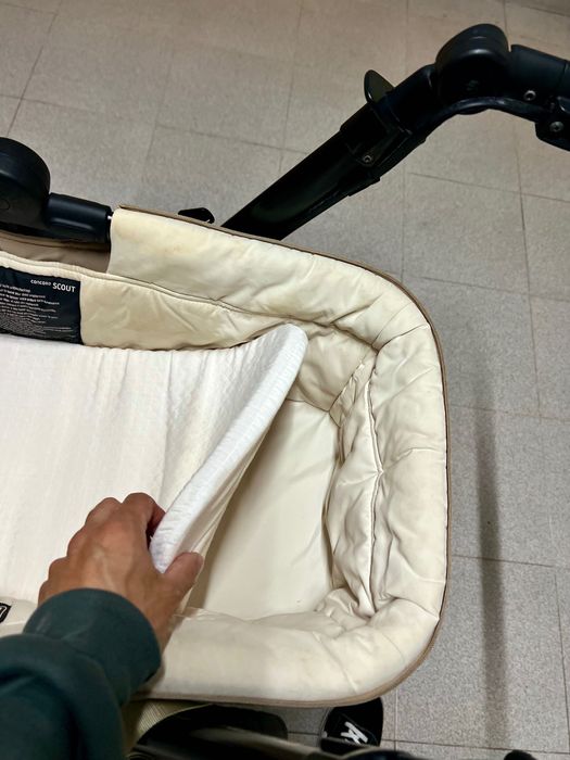 Trio Concord edição Bordada - carrinho, alcofa e ovo