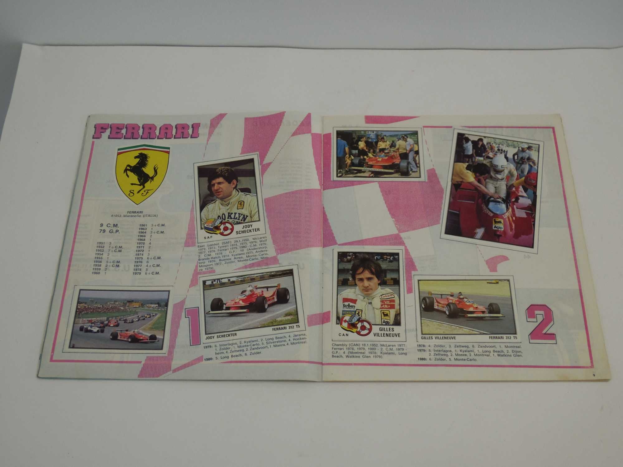 Cadernetas e Cromos de Formula 1