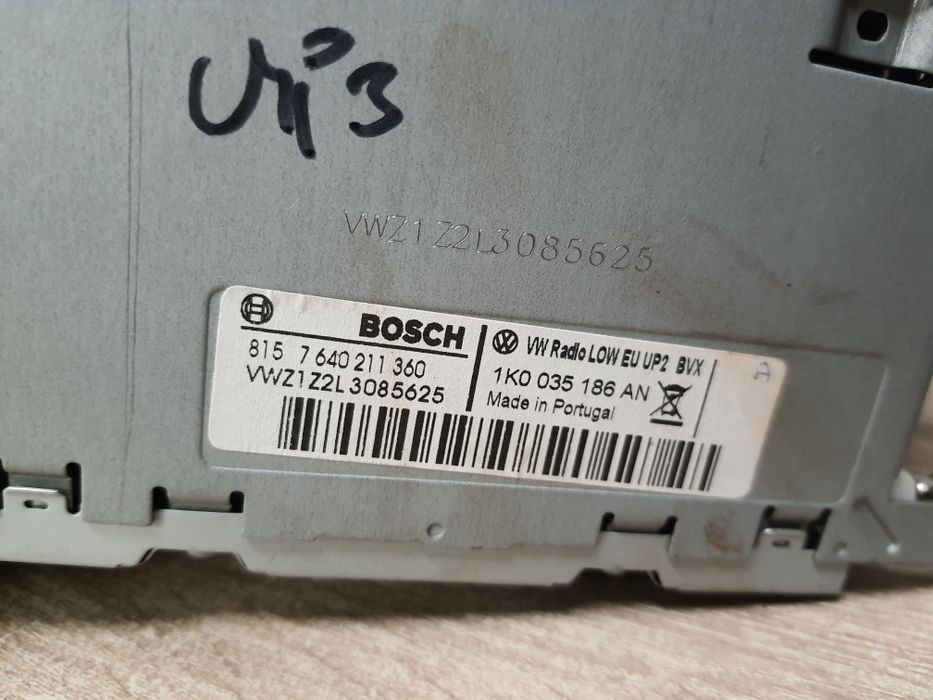 Radio samochodowe VW Volkswagen RCD310 CD z MP3 Passat B7 Golf VI +KOD