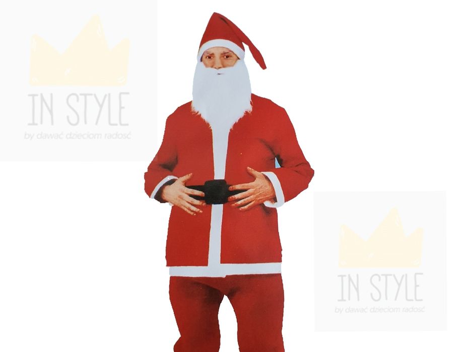 STRÓJ karnawałowy Święty Mikołaj przebranie