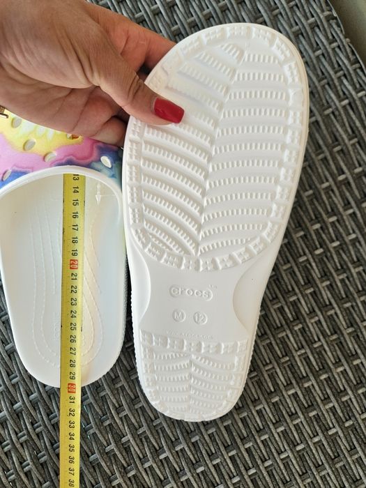 зручні шльопки Crocs Tie-Dye Graphic, White/Mult
 m10 m12 m13