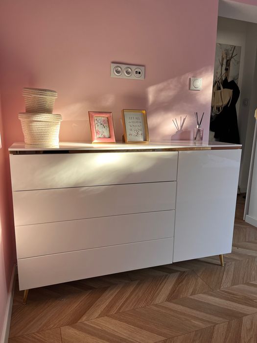 Komoda połysk biała