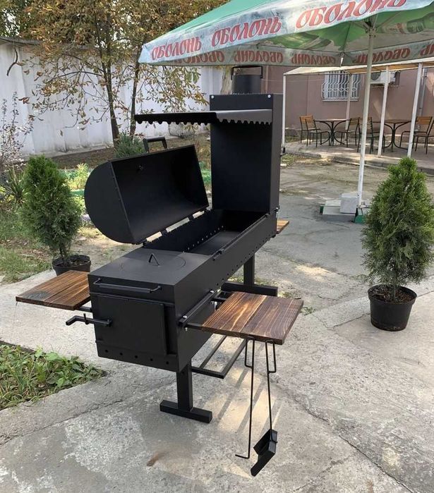 4мм! Мангал 4в1! Усиленный Смокер / Коптильня Холодного и Горячего