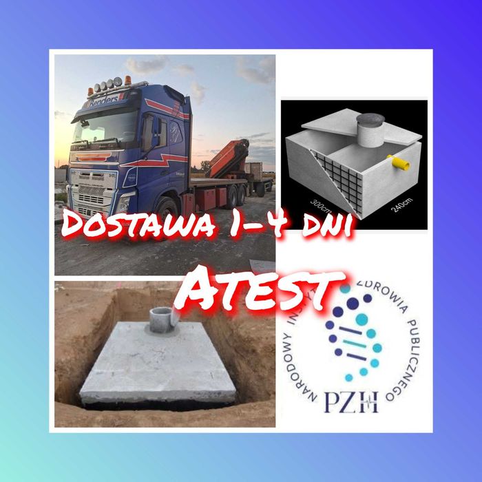 Szambo, szamba betonowe, zbiorniki na deszczówkę, gnojowicę.