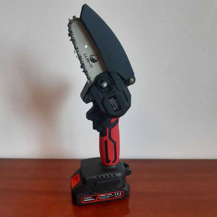 Цепная пила аккумуляторная ручная мини садовый инвентарь