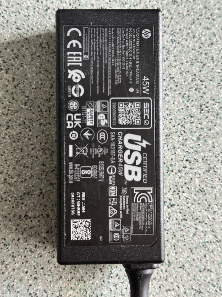 Блок питания HP USB-C 45W