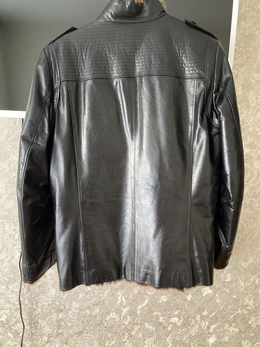 Кожаная куртка зимняя