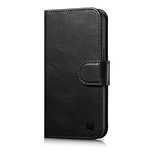 iCarer Oil Wax Wallet Case 2in1 etui iPhone 14 skórzany pokrowiec z kl