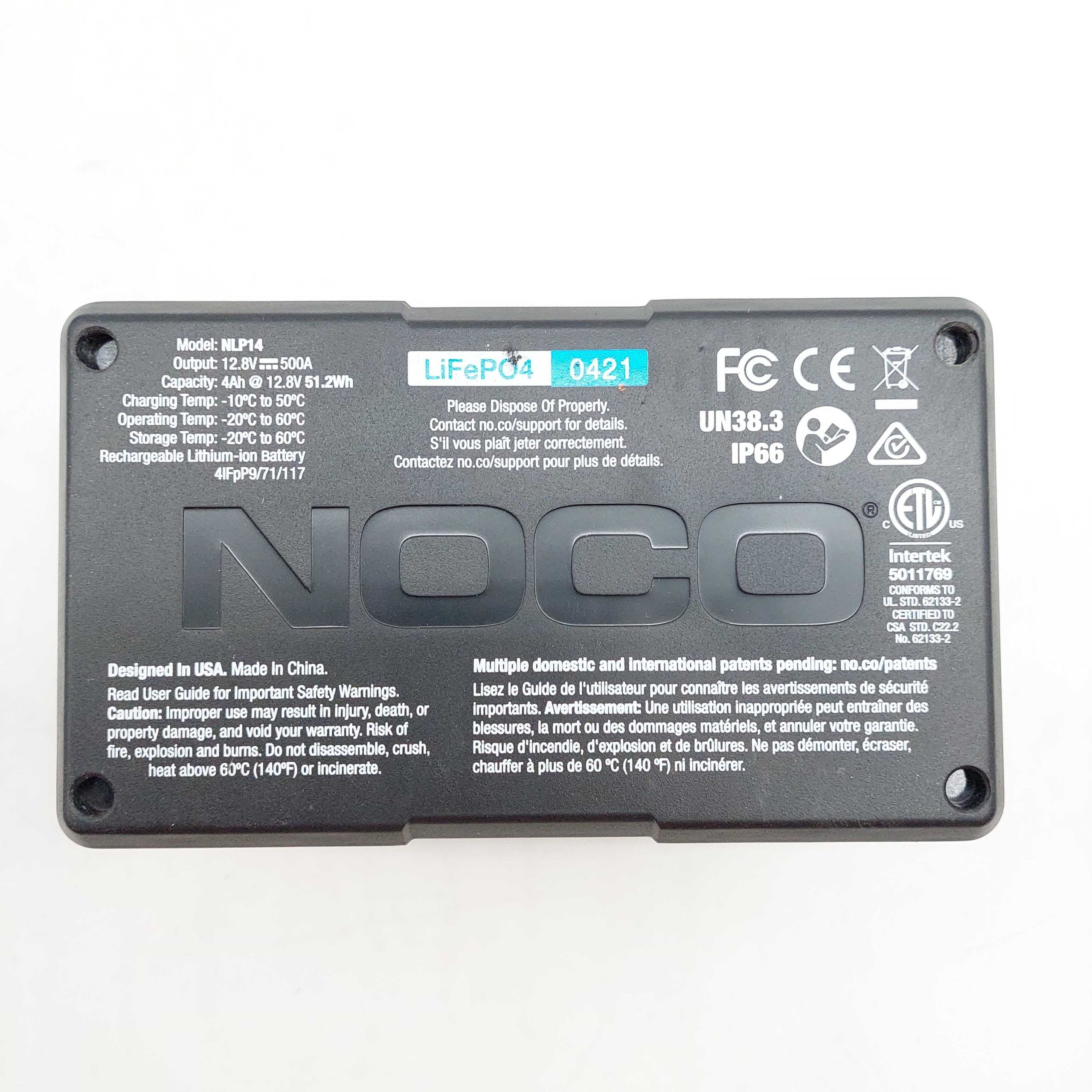 Noco Nlp14 Akumulator Litowy 12V 500A Powersports