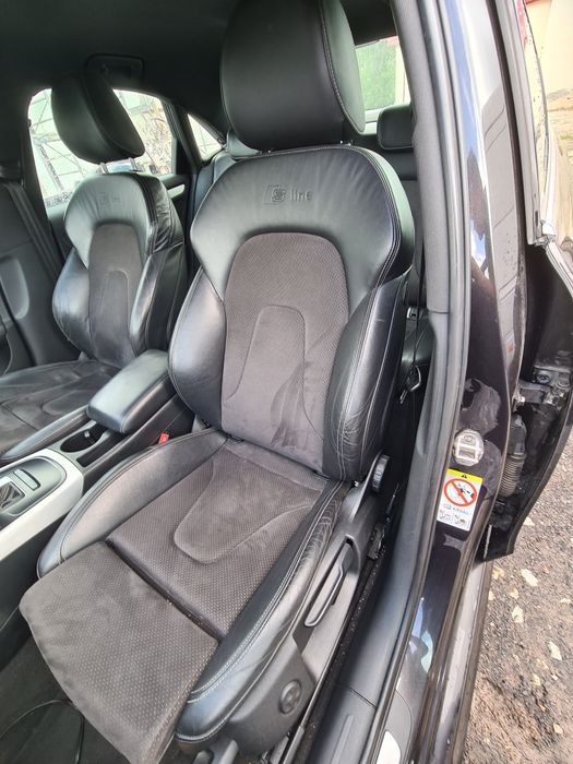 FOTELE Sline Alcantara skórzane wnętrze skóra Audi A4 B8 Kombi Sedan