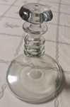 Garrafa decanter de vidro com tampa para vinho ou licor