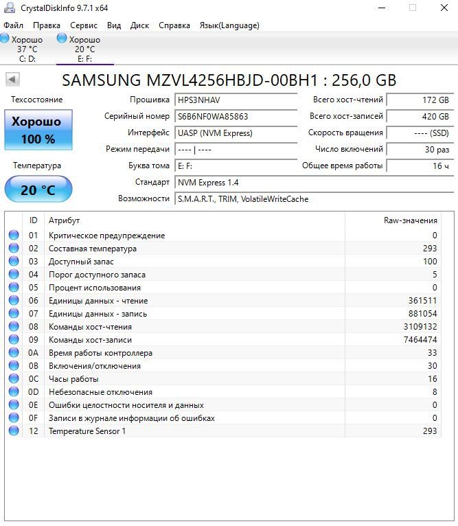 Transcend ESD370C 256Gb ssd
