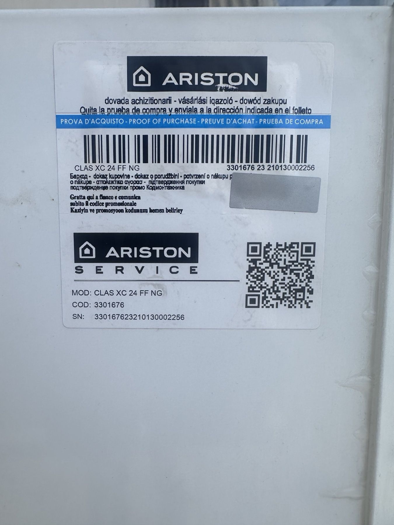 Газовый котел Ariston Clas X 24 CF EU (3301313)