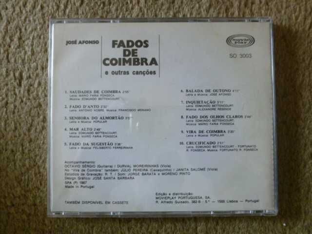 CD José Afonso "Fados de Coimbra"