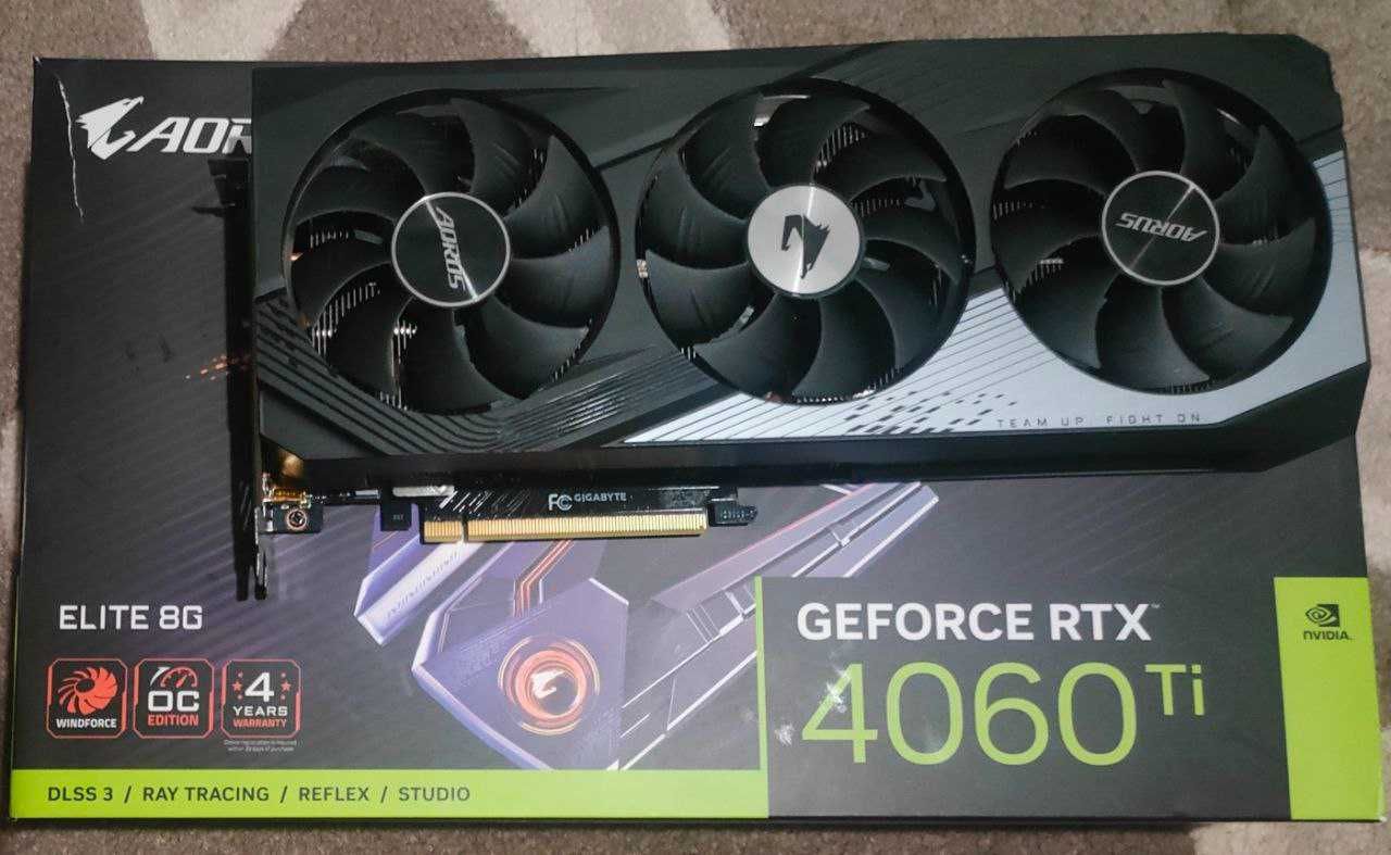 Gigabyte RTX 4060 Ti AORUS Elite, найкращий вендер + гарантія