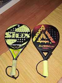 Ténis de padel mais 2 raquetes