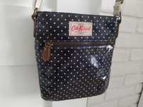 Torebka, listonoszka, Cath Kidston, torebka w groszki