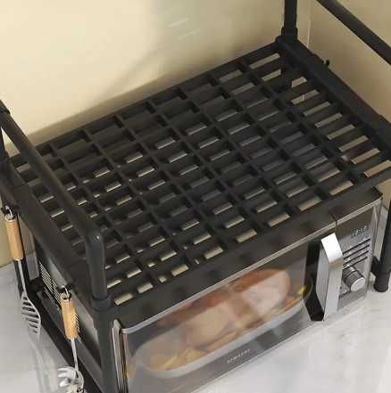 Полка-стеллаж для кухонной утвари с крючками