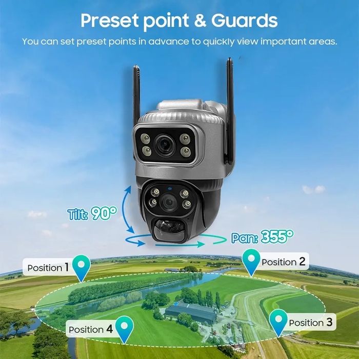 АВТОНОМНА ПОТУЖНА 4G камера на SIM-карті відеокамера вулична V380PRO