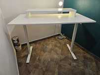 Biurko stojące z regulacją wysokości duże 160x80 IKEA TROTTEN
