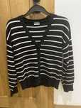 Sweter w paski rozpinany