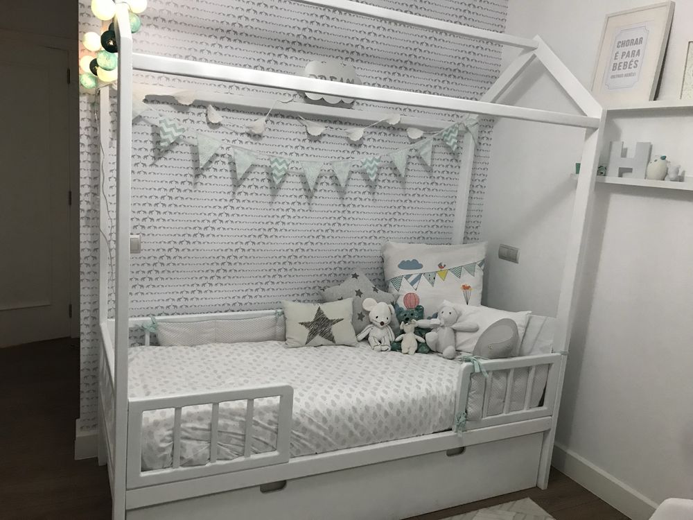 Cama criança 190 x 90 com colchão