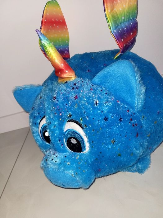 Duży pluszowy jednorozec świnka