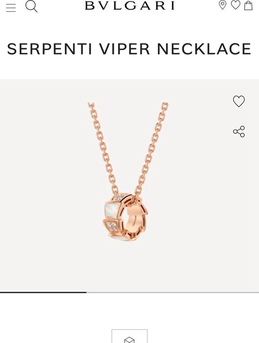 Брендова підвіска Bulgari Serpenti з натуральним перламутром