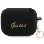 Etui Guess Silicone Charm Heart Collection na AirPods Pro 2 - czarne