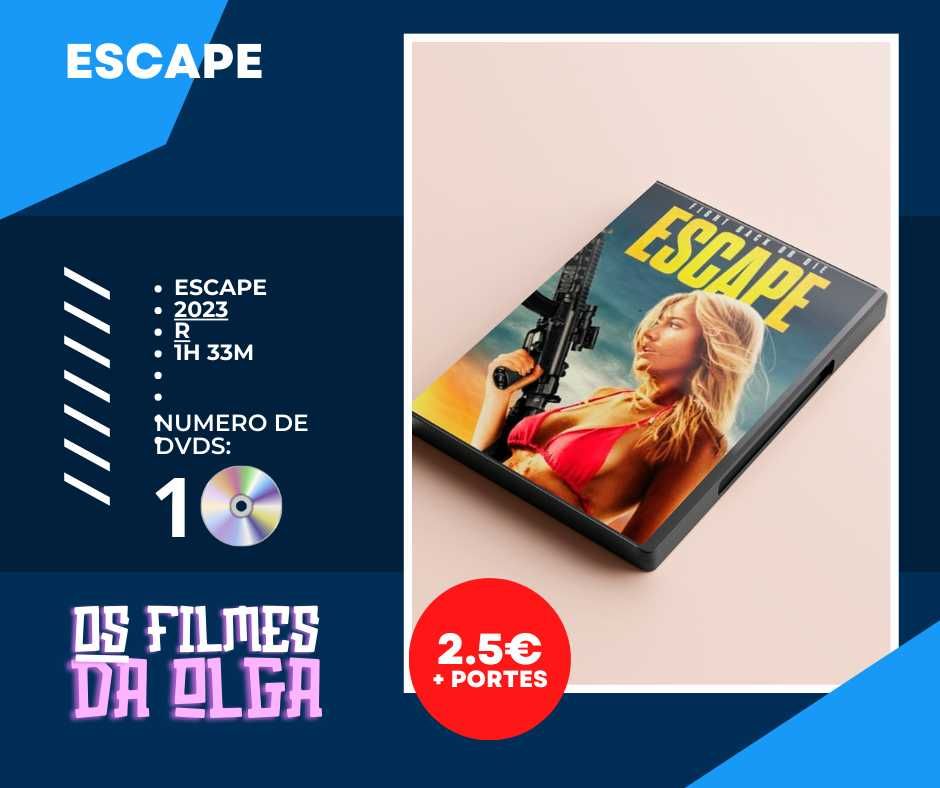 DVD do Filme "Escape" (2023)