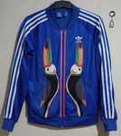 bluza Adidas z motywem ptaków tukanów
