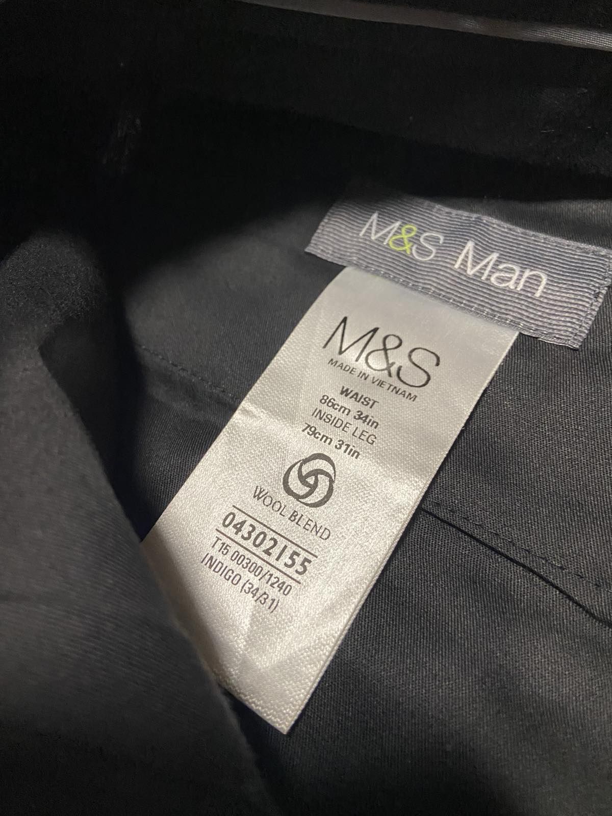 Marks & Spencer Шерстяные L Мужские штаны брюки L l 34 спенсер шерсть